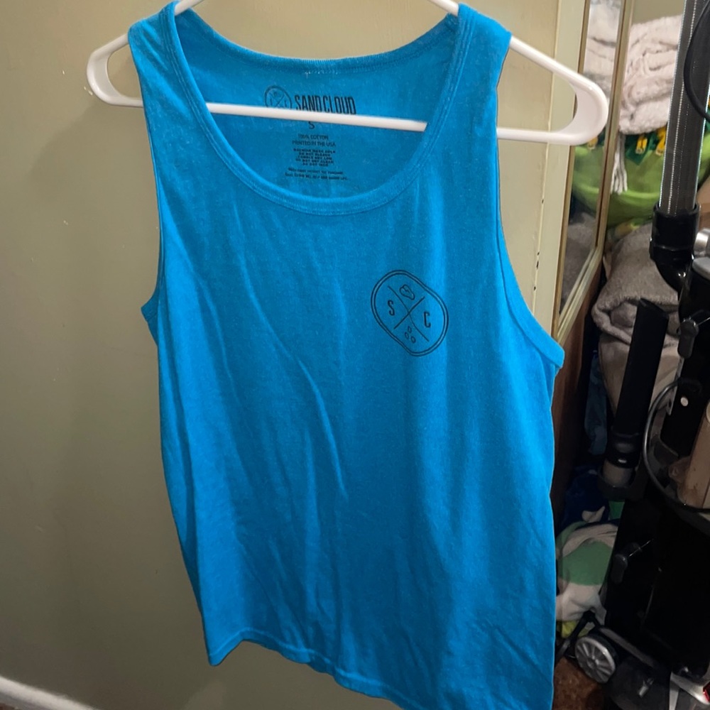 Sand cloud save the fishes tank top